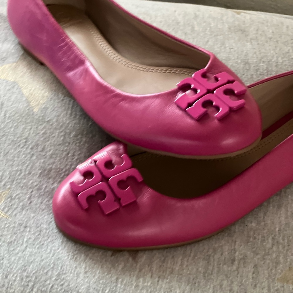 Tory Burch New Raspberry Pink Flats